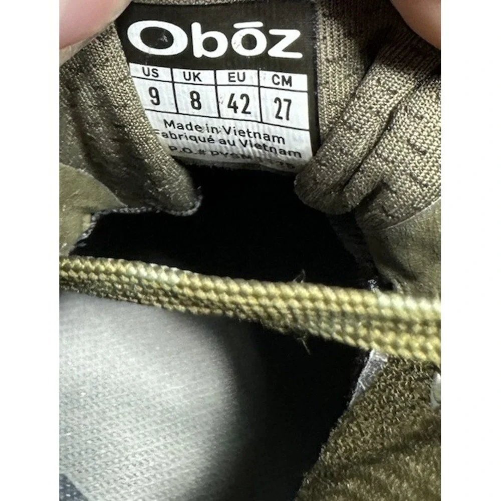 Oboz Katabatic LT Mid GTX Hiking Boots Men's Size 9‎ Green Shoes